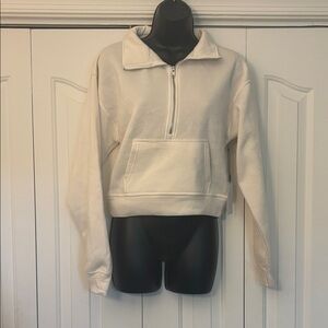 Better Together Cream Half-Zip Pullover Women XS